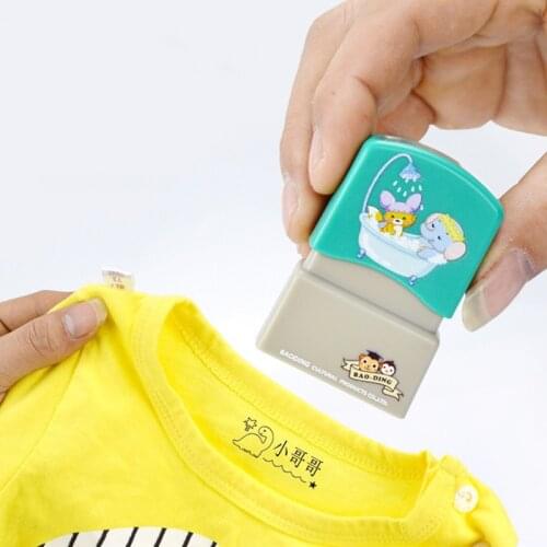 Personal Customized Stamp Student Child Baby Name Engraved Waterproof Non-Fading Kindergarten Cartoon Clothing Name Seal Making