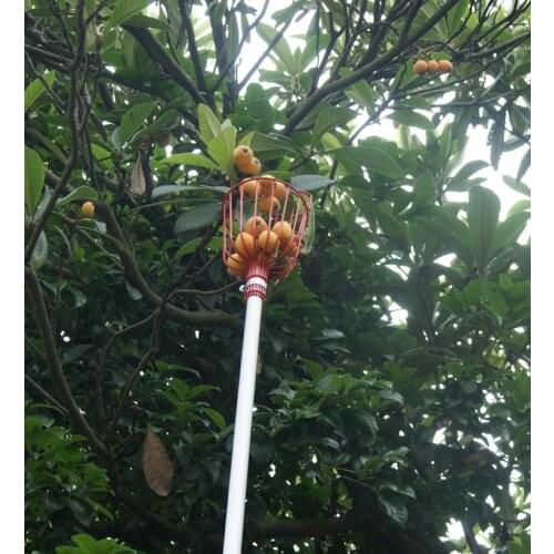 Fruits Picking Tool Garden Hardw Outdoor Aluminum Deep Basket Fruit Picker Head Metal Fruit Tool Fruits Catcher Harvest Picking