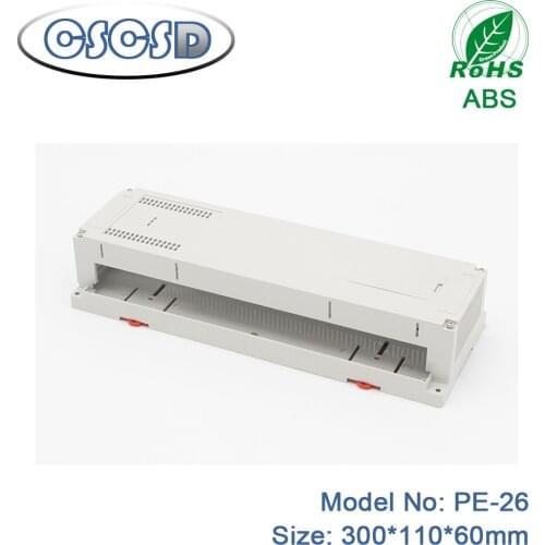 300*110*60mm enclosures for electronics for din-rail wall mount plastic enclosures abs din rail housing abs enclosure antenna