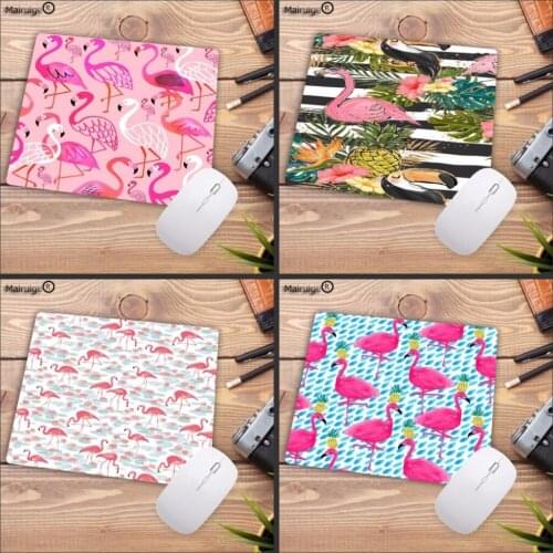 Mairuige Flamingo mouse Pad 18x22 20x25cm pad to Mouse Notbook Computer Mousepad Cool Gaming Mouse Pad Gamer to Laptop For leaf