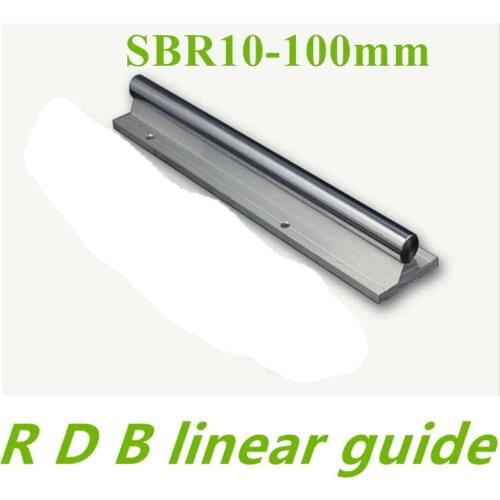 2pcs new SBR10 100mm 10mm linear rail L100mm linear guide cnc router part linear rail