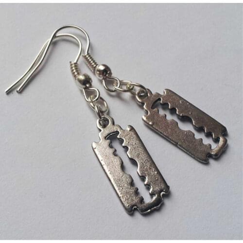 Retro Fashion Handmade Razor Blade Earrings Gothic Style Creativity Emo Jewellery Punk Street Earring