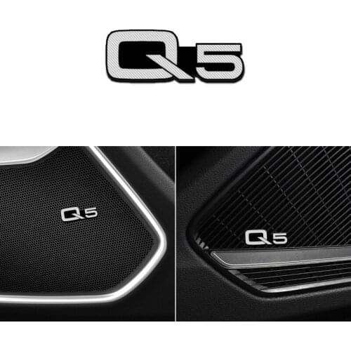 NEW fit for Audi Q5 SQ5 8R 2010-2019 Alloy sticker car stereo Stickers car Accessories