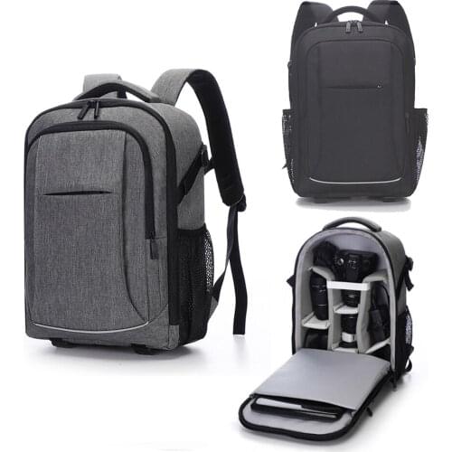 New Backpack Shoulder Bags with Rain Coat Built-in Compartment for Lamptops Tablets DSLR Camera Lens Accessories