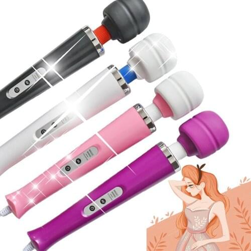 Huge 8 Frequency Big Vibration Wand G Spot Stimulation Clitoris Famale Masturbator Erotic Sex Toys For Women Couples Foreplay