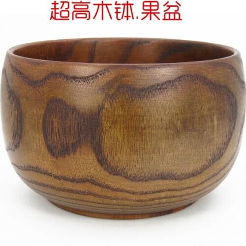 Factory wholesale solid jujube wood bowl, dried fruit bowl, fruit bowl, wooden bowl, noodle bowl, monk Temple tea washing