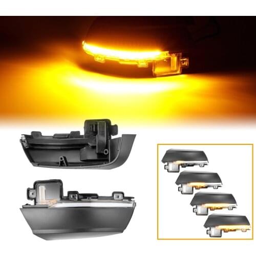 Pair Dynamic LED Turn Signal Light Side Mirror Indicator Blinker Lamp For Volkswagen VW POLO MK5 6R 6C 2009 - 2017 Car Styling