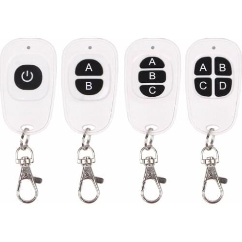1CH 2CH 3CH 4CH RF Wireless Remote Control 1-4 Button Transmitter 433 MHz EV1527