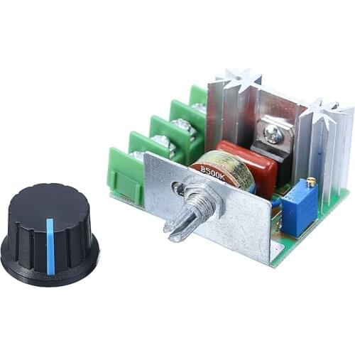 AC 50-220V 2000W SCR Voltage Regulator Dimming Dimmers Motor Speed Controller Thermostat Knob Switch Speed Control Tool