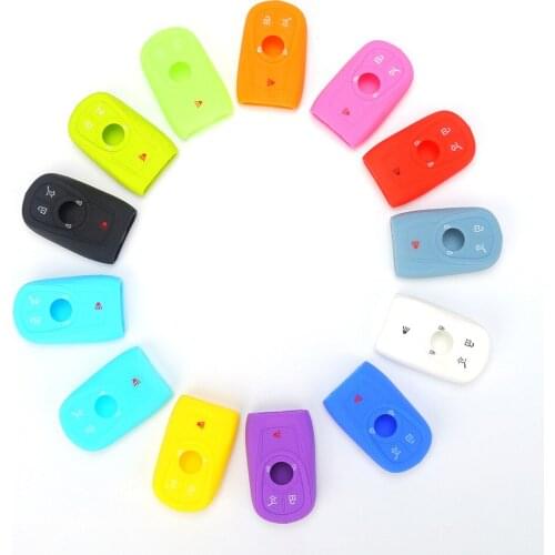 Silicone Car Remote Key Fob Cover Shell Case Holder for Buick Envision Encore