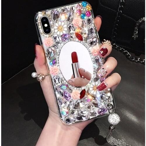 Sunjolly for Samsung Galaxy Note 20 Case Note 8 Note 9 Note 10 Plus Lite Note 20 Ultra Phone Case Diamond Cover coque
