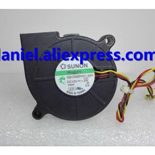 SUNON 5015 cm GB1205PHV1-8AY DC: 12V 1.2W three-wire turbine fan
