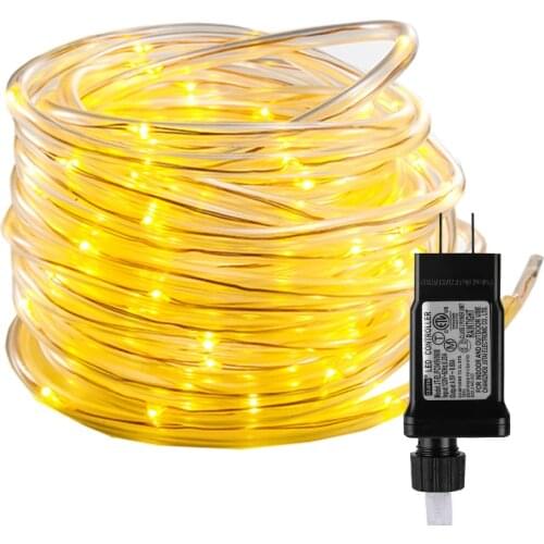 LED Rope Tube String Light 10M 30M Outdoor Christmas Rope Light Copper Wire Fairy Light Garland for DIY Garden Fence Party Decor