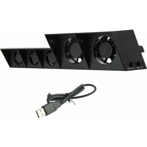 TP4-005 Smart Turbo Temperature Control USB Cooling Cooler 5-Fan for Playstation 4 for PS4 Radiation Fan