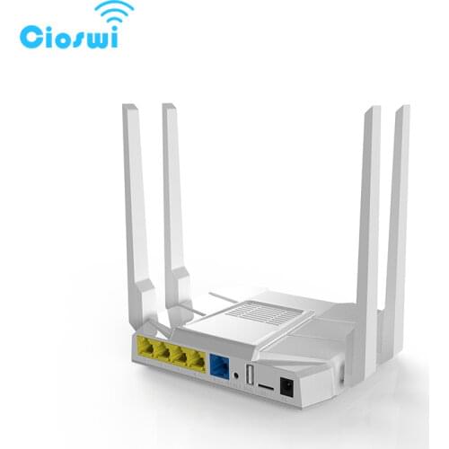 Wiflyer WE1326-BKC Dual Band 2.4G & 5G 1200Mbps Wireless Wifi Gigabit Router Wide Coverage Stable Wifi Signal High Gain Antennas