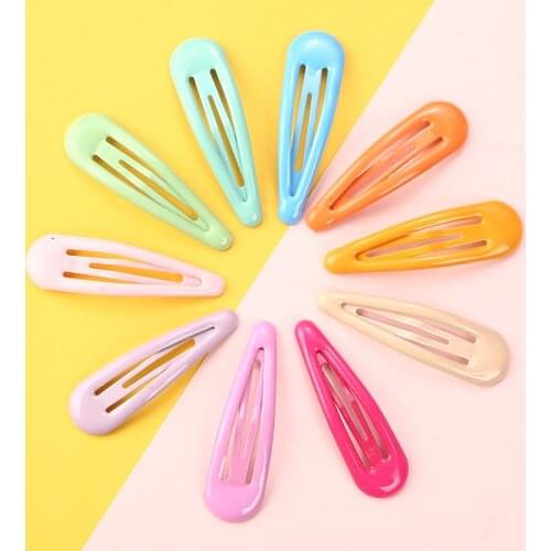 10pcs/lot Fashion New Korean Child Kids Adult Sweet Barrette Hairclips Hair Pin Hair Accessories Girl Women Candy Mixed 10 Color