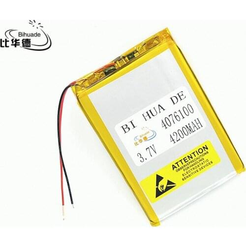 10PCS/Lot 3.7V lithium polymer battery 0476100 4076100 4200MAH mobile power Tablet PC DIY