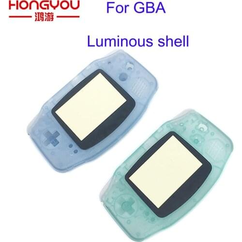 10Pcs Green & Blue For Gameboy Advance Glow in the Dark Plastic Shell Case Housing w Screen For GBA Luminous case Cover