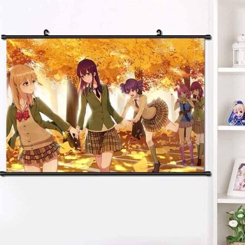 Anime Citrus Aihara Mei Taniguchi Harumi Wall Picture Poster Scroll Canvas Manga Wall Art Decor Poster Scroll Painting