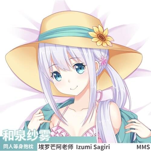 Anime Eromanga Sensei Izumi Sagiri Dakimakura Hugging Body Pillow Case Cover Game Pillowcase Cushion Bedding Xmas Gifts MMS