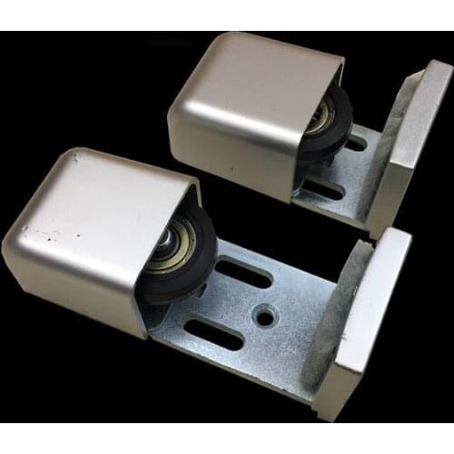 Automatic door holder /locator electric glass sliding door accessories swing stopper frameless door ground wheel adjustable