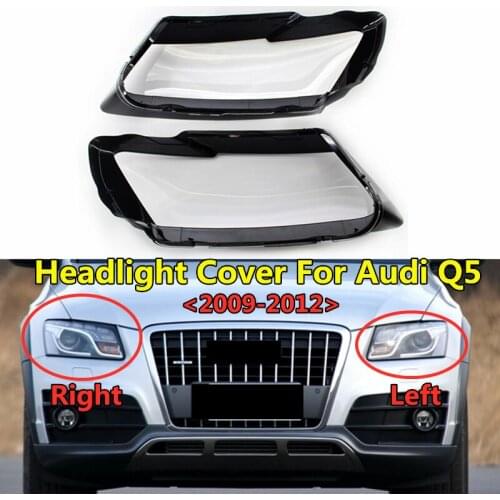 Auto Replacement Part PC Car Light Cover Headlamp Shell- Headlight Lens Cover For Audis Q5 2009 2010 2011 2012 Oem 8R0941003/004