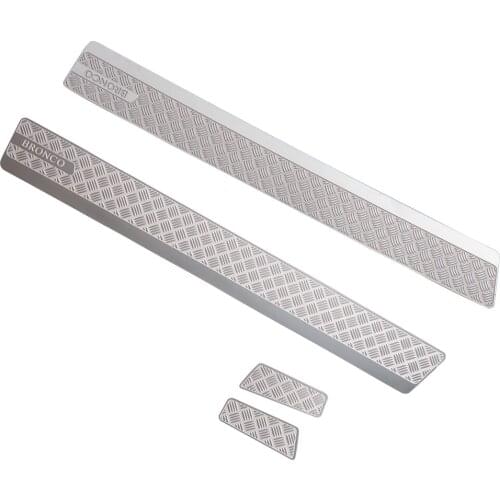 AXSPEED Diamond Shape Metal Side Plate Set For RC Traxxas TRX-4 Ford Bronco Body Upgrade