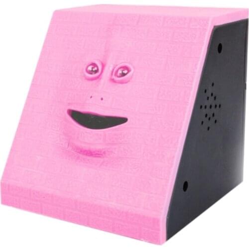 1Set Automatic Deposit Musical ATM Safe Box Smiling Face Bank for Toddlers ABS Coin Eating Bank Educational Safe Box Toy