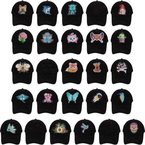 5D DIY Diamond Painting Baseball Cap Snapback Hat Sticker Drill Sun Hats Students Christmas Gift Diamond Painting Baseball Cap