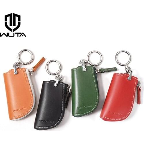 Crazy Smith Fashion Genuine Leather Multi-function Car Key Cover Case Bag For Car Keys/Auto Car Key Wallet Holder