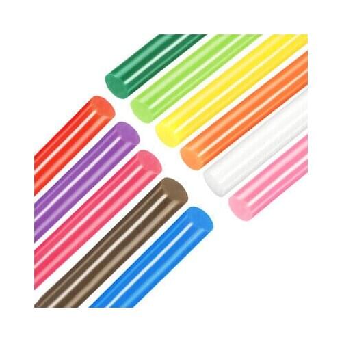 Colorful Hot Melt Glue Gun Sticks, 250mm x 7mm,Use with Most Glue Guns,22pcs