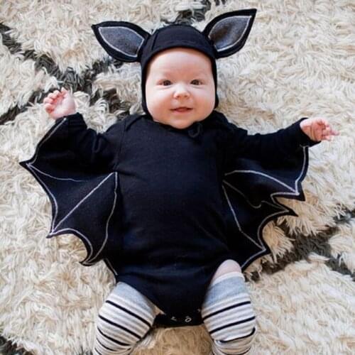 New born baby clothes Halloween baby clothes newborn baby autumn bats long sleeve one-piece climbing suit
