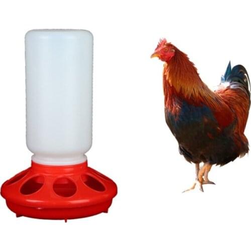 Chick Feeder and Waterer Kit Durable Plastic Fount Gravity Fed Water Container Jar Food Dispenser for Birds Poultry 85DA