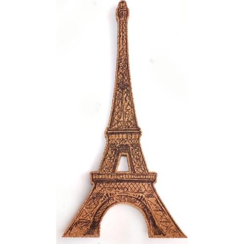 Eiffel Tower DIY Cork Board Bulletin Board Message Board Soft Wood Wall Board Printed Cork Wood With Sticker