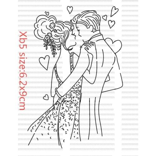 Intimate Lover Transparent Silicone Rubber Stamp And Die Sheet Cling Scrapbooking DIY Cute Pattern Photo Album