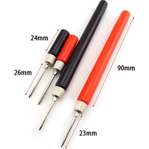 2pcs Insulated Test Meter Probe Spring Test Probe Hook Wire Connector For Multimeter Stainless Steel Needle Test Leads Pin V7