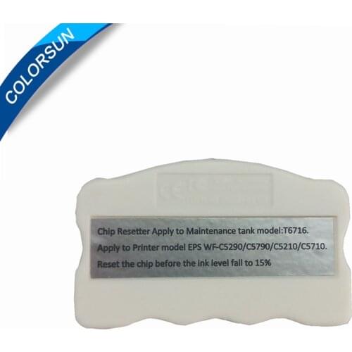 Colorsun T6716 Maintenance Tank Chip Resetter For EPSON WF-2800 WF-2860 WF-2865 XP-5100 XP-5105 XP-5115 ET3700 Ink Tank resetter