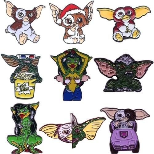 LT119 Monster Movie Figures Enamel Pins Badge Brooch Backpack Bag Collar Lapel Decoration Jewelry Gifts for Friends