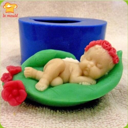 LXYY new Global hot wings angel food-grade silicone mold DIY cake soaps mould Angel leaves the silicone mold