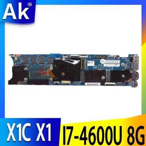 Laptop motherboard For Lenovo ThinkPad X1C X1 carbon I7-4600U 8G Mainboard 00UP985 00HN757 00HN758 00HN770 12298-2 48.4LY06.021