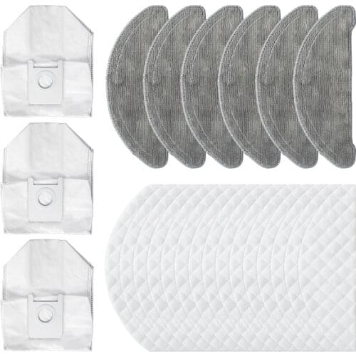 Dust Bags Recyclable Mops Cloths Disposable Wipes Parts Accessories for ROIDMI EVE Plus Robot Cleaner Sweeper