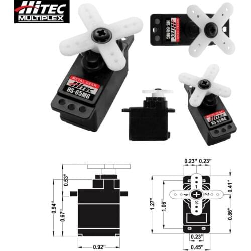 Original Hitec HS-65MG HS 65mg Micro Servo Futaba JR Trex 450 V2