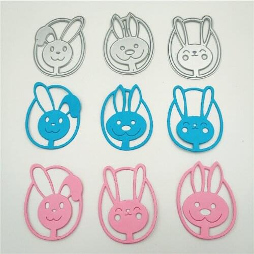 PANFELOU Easter bunny Scrapbooking DIY Valentines Day Embossing mould card paper die stencils punch Metal cuts dies cutting