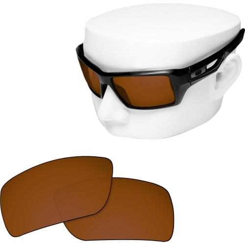 OOWLIT Polarized Replacement Lenses of Brown for-Oakley Eyepatch 2 OO9136 Sunglasses