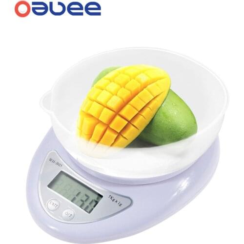 New Portable 5kg Digital Scale LCD Electronic Scales Steelyard Kitchen Scales Postal Food Balance Measuring Weight Libra