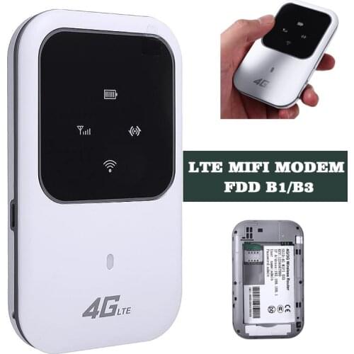 POHIKS 1pc White Portable Mini 4G Wi-Fi Router High Speed Wireless Broadband Hotspot Routers With USB Cable