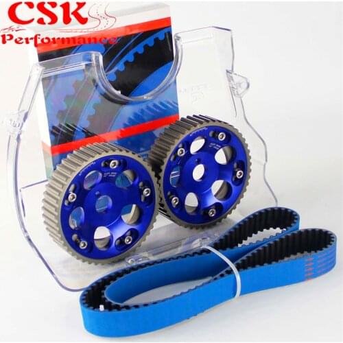 Timing Belt + Cam Cover + Cam Gear Pulley Kit Fits For Toyota 1JZGTE 1JZ-GTE 88-92 Blue/Purple/Red