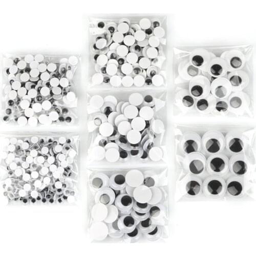 100-550pcs Self Adhesive Wiggle Googly Eyes For DIY Handmade Art Craft Toys Children Kids Accessories Supplies
