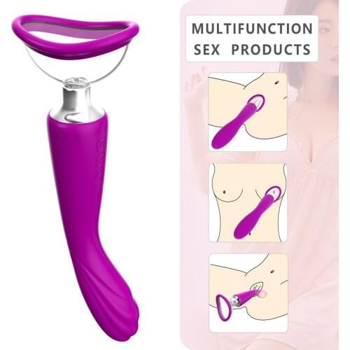 Silicone Vibrator Nipple Sucking Massage Female Masturbator Realistic Penis Adult Sex Toy Clitoral Stimulation 18 Birthday Gift