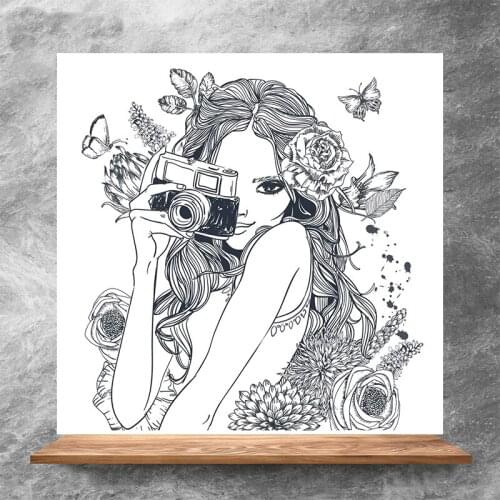 Warm Pretty Girl Clear Stamps DIY Scrapbooking Album Card Making DIY Decoration Making Embossing Stencil